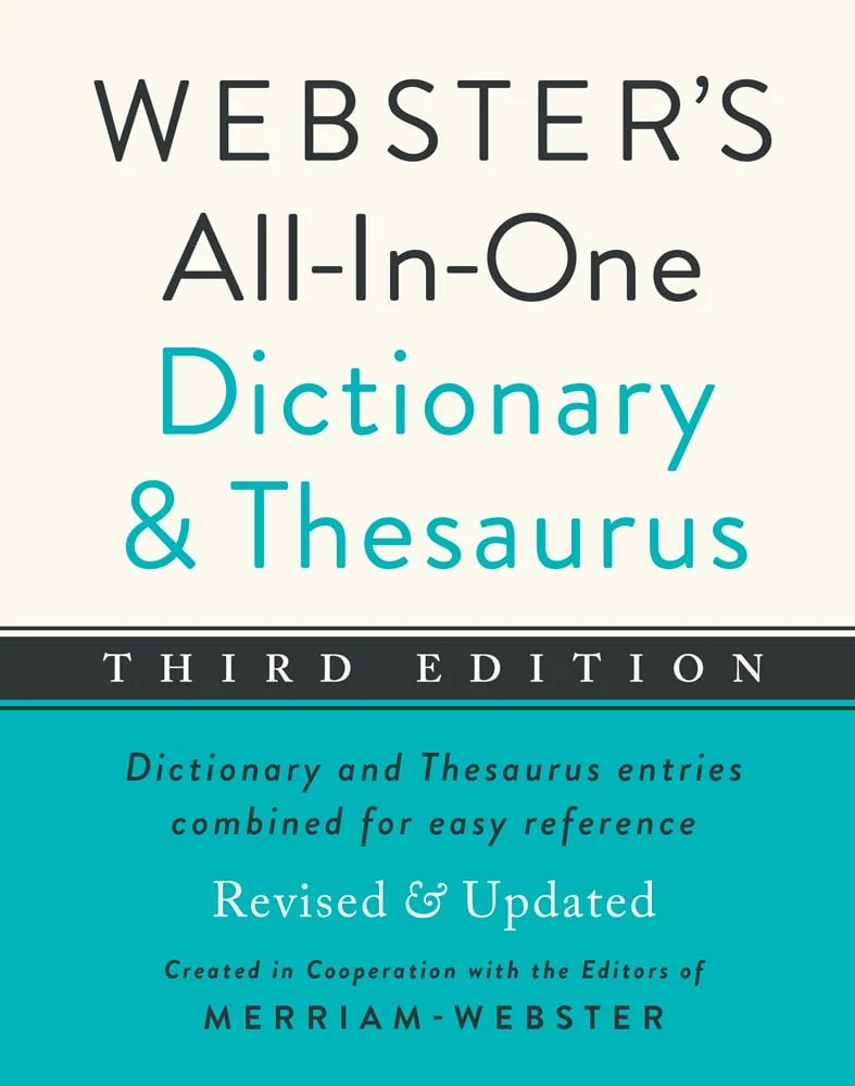 Websters All-In-One Dictionary & Thesaurus, Third Edition - Official Product Edition